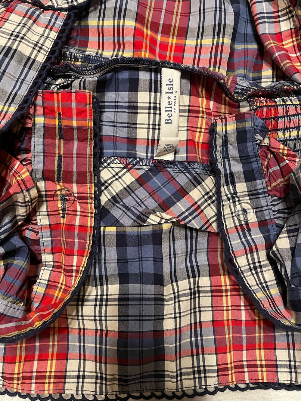 Torrid Plaid Ruffle Top - Picture 10 of 13